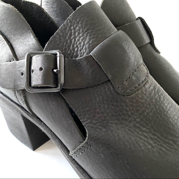 90’s Vintage Deadstock block heel leather shoe NEW - Picture 7 of 15